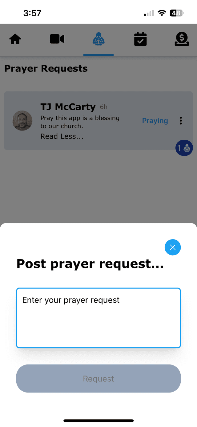 Church App - Prayer Requests